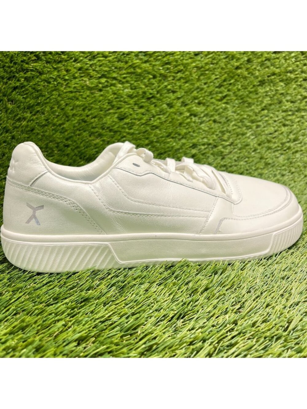 Flux Footwear Adapt Leather Trainer White Mens Size 11 Athletic Shoes Sneakers